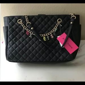 Betsey Johnson Satchel Black Bag